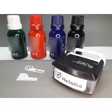 3 Carimbos Para Tecido Personalizao + 1 Tubo De Tinta