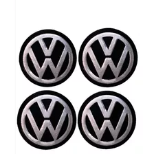 Kit X4 Tapas Centro De Llanta Volkswagen Gol Trend Fox Polo