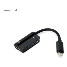 Adaptador Áudio E Carregador 2em1 Para iPhone Ios Reforçado