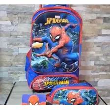 Mochila De Spiderman Para Estudiantes, Estuché