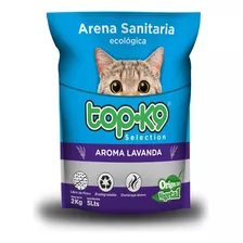 Arena Sanitaria Ecológica Top-k9 Lavanda 2 Kilos X 2kg De Peso Neto Y 2kg De Peso Por Unidad