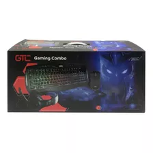 Combo Gamer Teclado Mouse Auriculares Pad Mouse Gtc 4 En 1