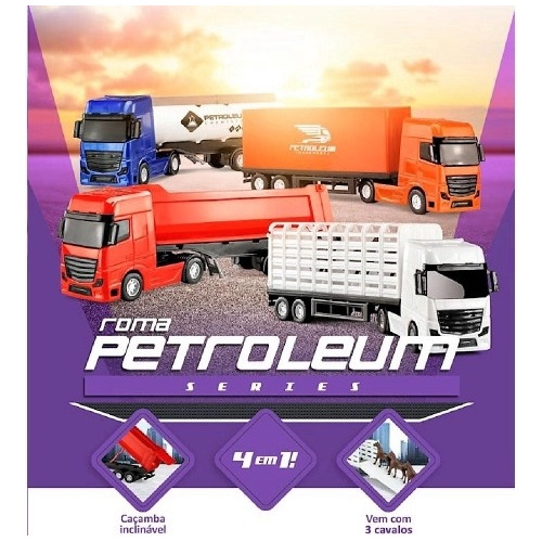 Carreta Haras Petroleum Caminhão Duplo Brinquedos Infantil