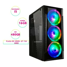 Pc Gamer Barato I5 16gb Ssd 480gb Com Jogos Fonte 600w Gt730