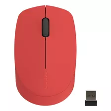 Mouse Optico Silencioso Para Pc, Ergonomico | Rojo / Rapoo