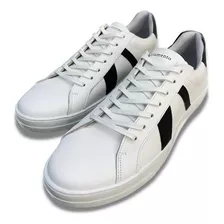 Sapatenis Masculino Branco Detalhes Original Acostamento