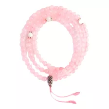 Japa Mala / Rosario Budista Cuarzo Rosa 6mm