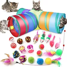 Hightingale 21 Pcs Cat Indoor Interactive Toys Kitten Toys I