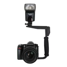 Suporte De Flash Com Grip De Mão Para Câmera Slr - Vivitar