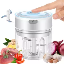 Mini Processador Elétrico Alho Cebola Alimentos Recarregável