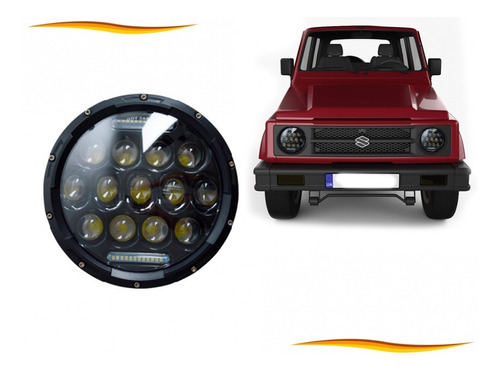 Optico Para Suzuki Samurai 1984/2003 8 Led 65w R/l Foto 2