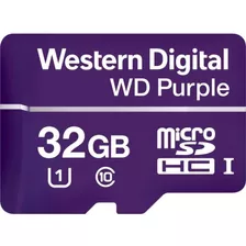 Memoria Micro Sd Wd Purple Sdhc 32gb 500cl Clase 10 Backup