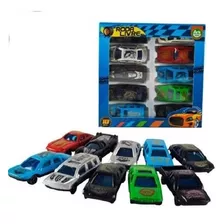 Kit 10 Mini Carrinhos Carro Roda Livre Miniatura Conjunto 