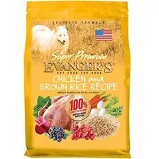 Pollo Super Premium De Evanger Con Arroz Pienso Para Perros.