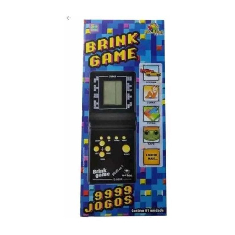 Console Mini Game Antigo Retro Tetris 9999 Jogos Corrida - Art