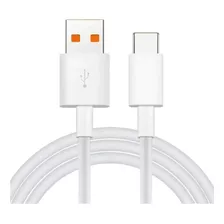 Cable Carga Rápida Tipo Tipo C 6a Para Xiaomi/samsung/huawei Color Blanco