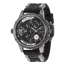 Reloj Hombre Police 14536jq02p Cuarzo Pulso Negro En