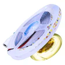 Fita De Led 12v 2835 Branco Quente 120 Leds/metro Jikatec