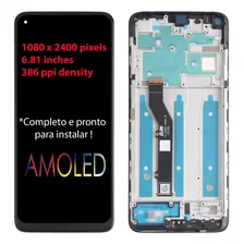 Display Tela Frontal Compatível Moto G9 Plus Xt2087 Com Aro