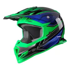 Glx Gx23 - Casco De Cara Completa Para Motocicleta Todoterre