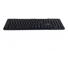 Teclado Usb Havit Kb430 Membrana Abnt2 Preto Idioma Português Brasil