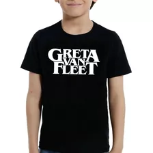 Camiseta Infantil Greta Van Fleet 100% Algodão