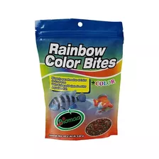 12 Pzs Rainbow Color Bites Alimento Para Peces 100 G Biomaa