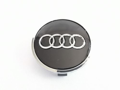 4 Tapas Centro De Rin Audi A1 - A8 Q1, Q3 61mm Negro  Foto 3