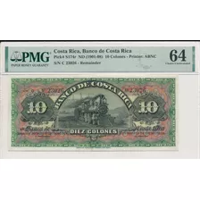 Billete Formula De 10 Colones Certificada 