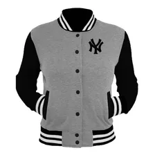 Casaco Jaqueta Blusa Baseball Ny Bordado College Americana !