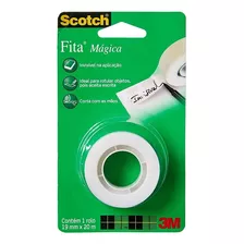 Fita Adesiva Magica 3m 810 Scotch 19mm X 20m Invisível 19x20