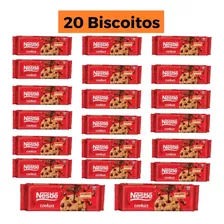 Kit 20 Pacotes De Biscoito Cookie Chocolate 60g - Nestlé 