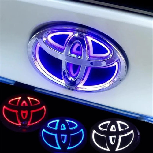 Emblema Parrilla Iluminado Para Vehculos 5d Toyota Emblem Foto 2