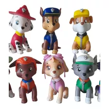 Paw Patrol Adornos Para Torta 6 Perritos En Porcelana Fria