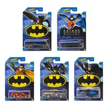 Hot Wheels Batman Hdg89 Pack 5 Vehiculos #1 Mattel Color Negro