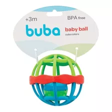 Chocalho Bola Bebê Baby Ball Buba Brinquedos 3 Meses Bpa Fre