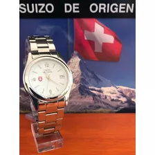 Reloj Suizo Original Clasico Hombre. w.r. 10atm Clv. 6660 -e