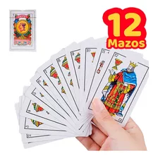 12 Mazos Baraja Española Juego De Cartas Mayoreo