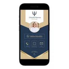 Cartão De Visitas Digital Com Links Clicáveis Psicologia