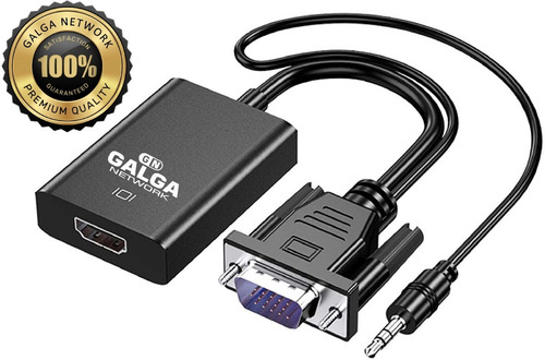 Cable Adaptador Conversor Vga A Hdmi Full Hd + Audio + Usb