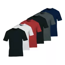 Kit 6 Camisetas Masculinas Plus Size Básica Alta Qualidade