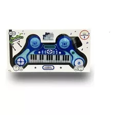 Piano Eletrônico Primeiro Grande Show Infantil Azul - Unik