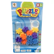 10 Kit Brinquedos Quebra-cabeça De Plástico Blocos Montáveis