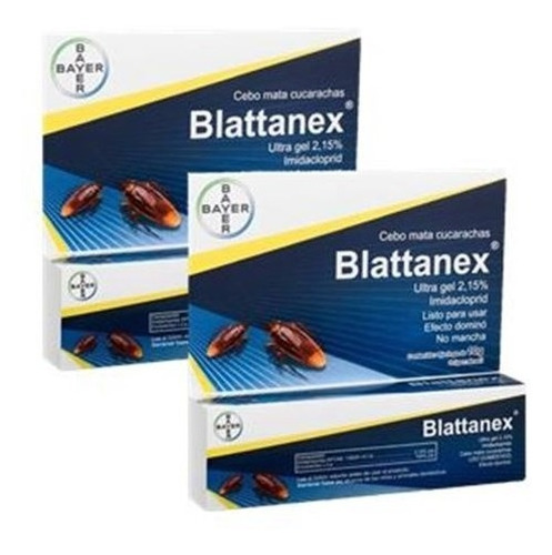 Gel Cucaracha 10 G, Blattanex De Bayer (2 Unidades)