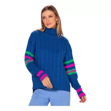 Blusão Mullet Tricot Gola Alta