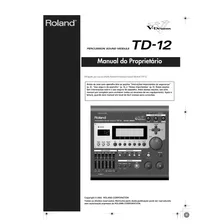 Manual Bateria Roland V-drums Td-12 Português