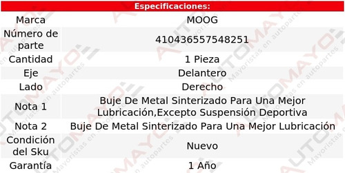 Tornillo Estabilizador Del Der Moog Infiniti G35 03-07 Foto 3