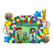 Kit Decoracion Fiesta Globos Jessie Y Woody Toy Story 85 Pz