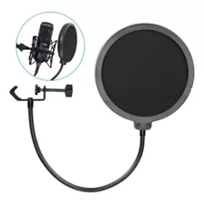 Pop Filter Anti Puff Condensador Filtro Microfone Estúdio 