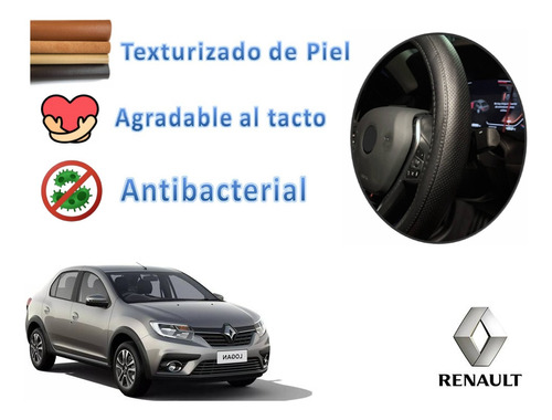 Respaldo + Cubre Volante Piel Renault Logan 2023 2024 2025 Foto 5